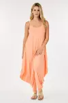 Loose Fit Jumper With Spaghetti Straps